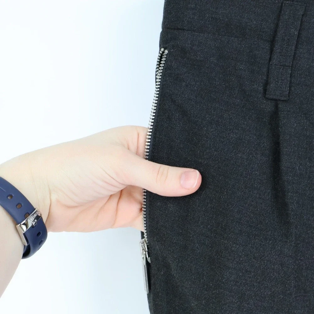 Michael Kors Dress Pants Womens Sz 16 Gray Pleated Front Zipped‎ Pockets NWT $99